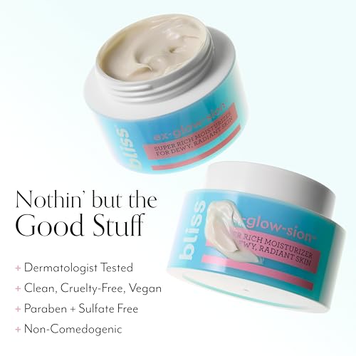 Bliss Tri-Peptide Brightening Moisturizer | Vitamin C & Squalane | Hydrating Anti-Aging Face Cream
