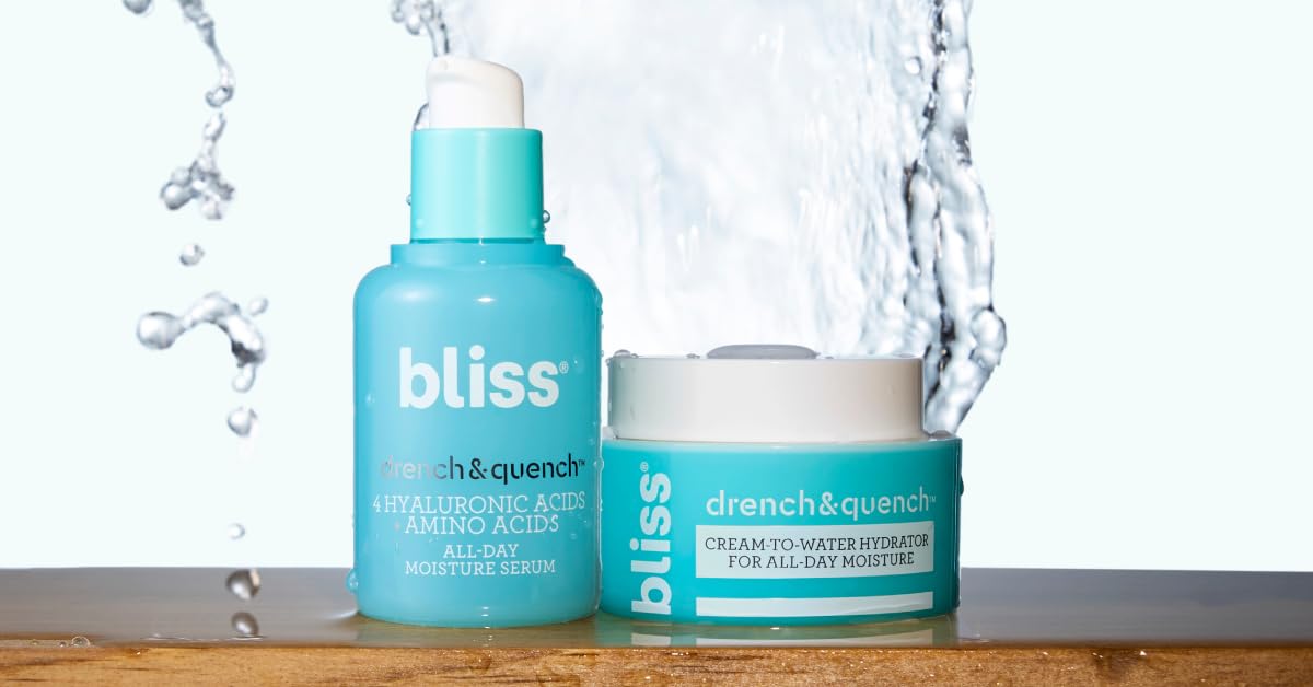 Bliss Tri-Peptide Brightening Moisturizer | Vitamin C & Squalane | Hydrating Anti-Aging Face Cream