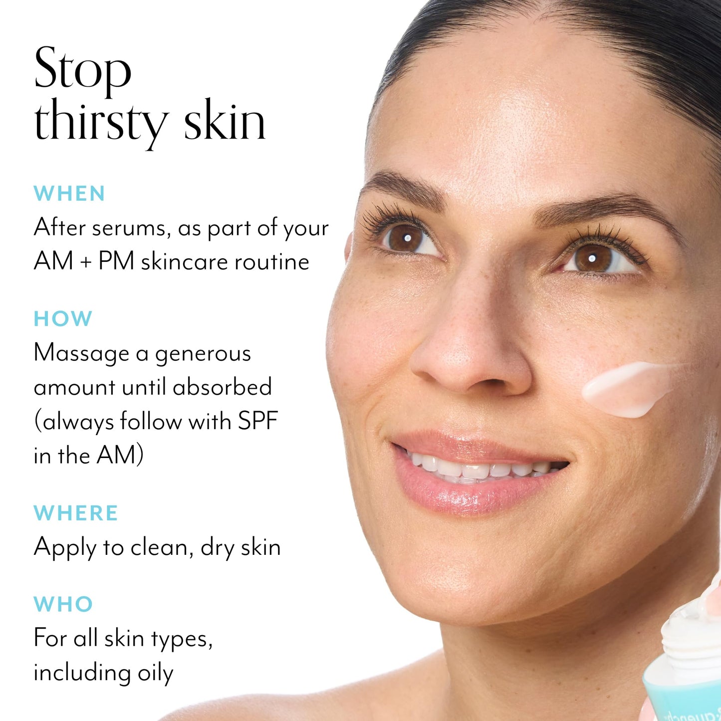 Bliss Tri-Peptide Brightening Moisturizer | Vitamin C & Squalane | Hydrating Anti-Aging Face Cream