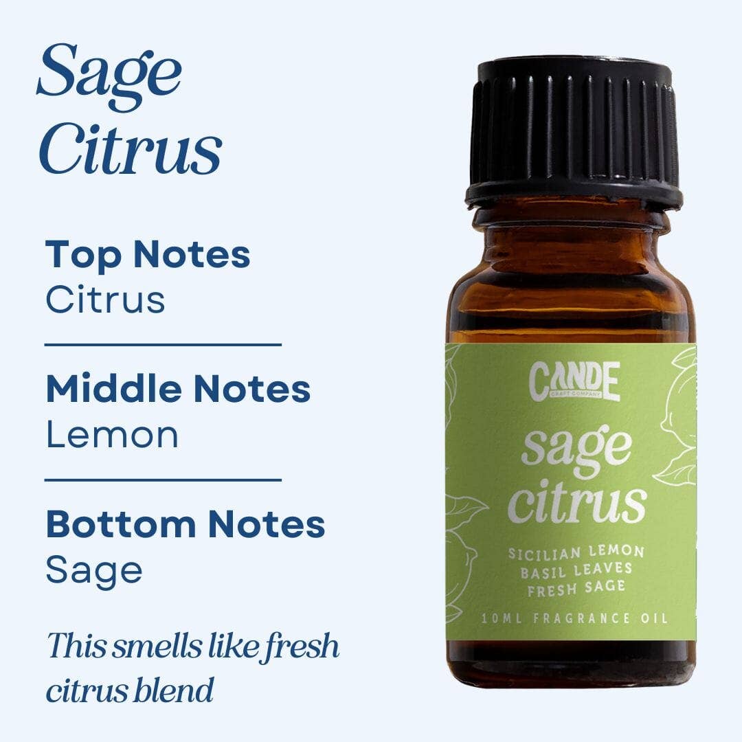 Scented Premium Fragrance Oil: Sage Citrus