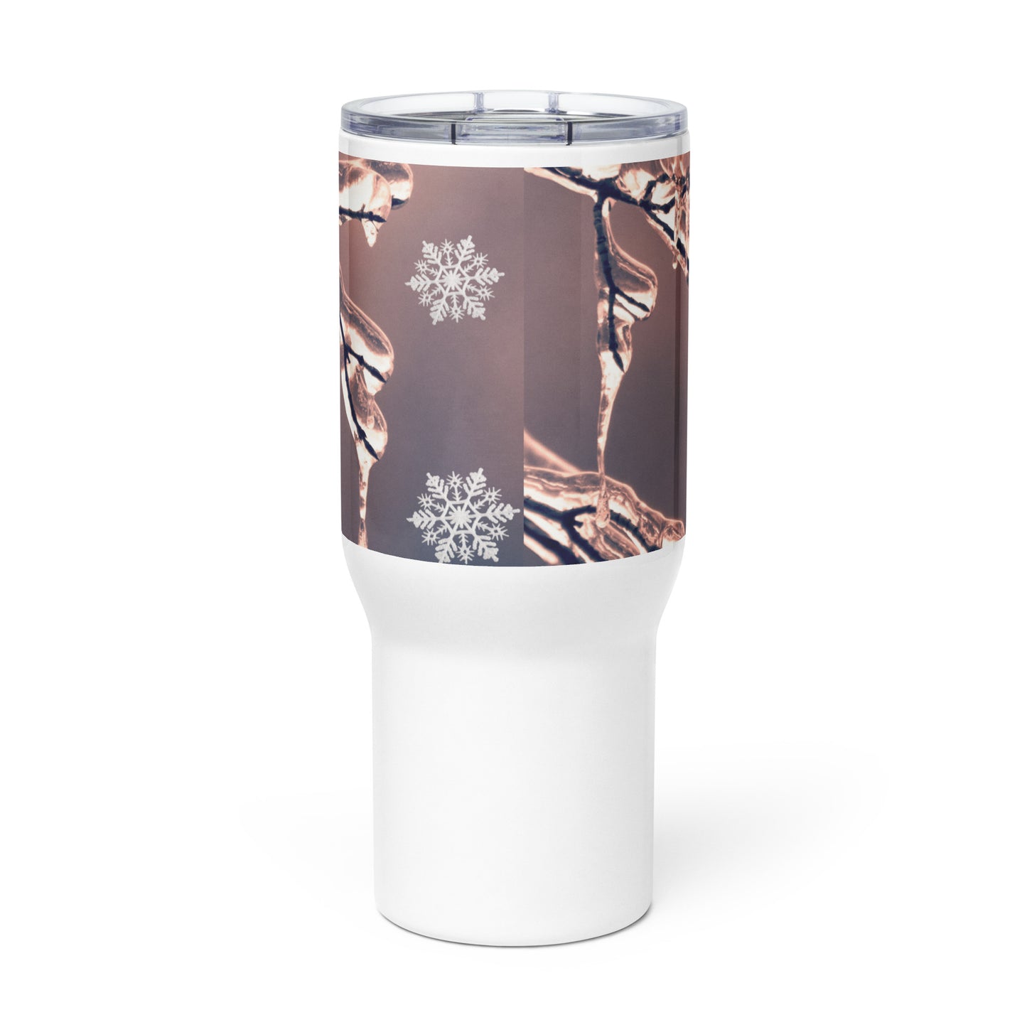 Warm Winter Snow Flake Travel mug