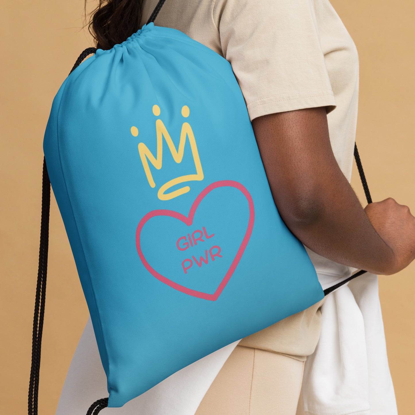 Girl PWR Drawstring bag