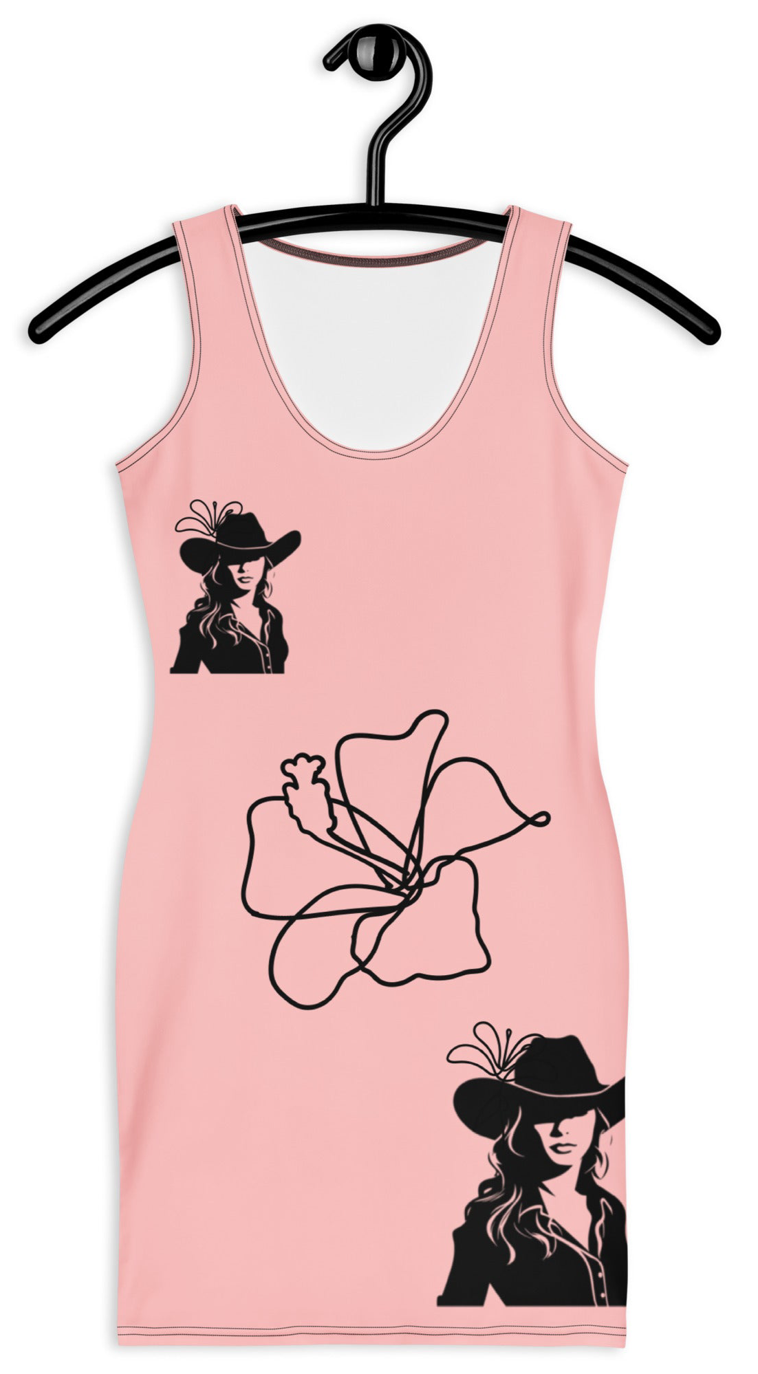 Western Pink Bodycon dress