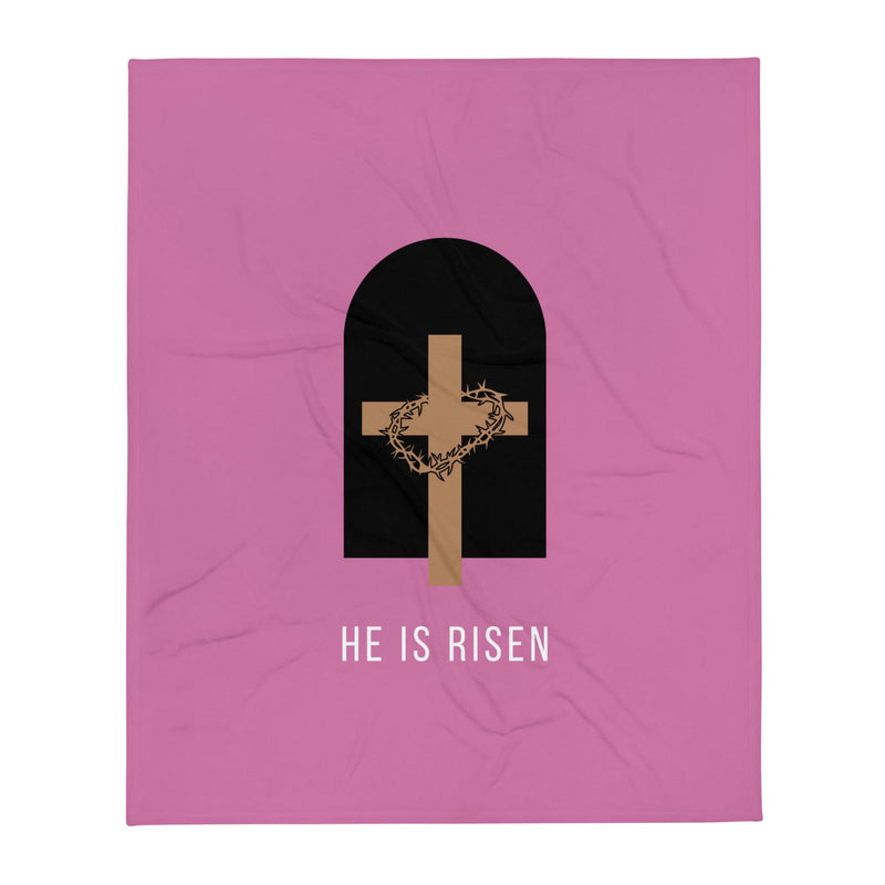 He is risen throw blanket