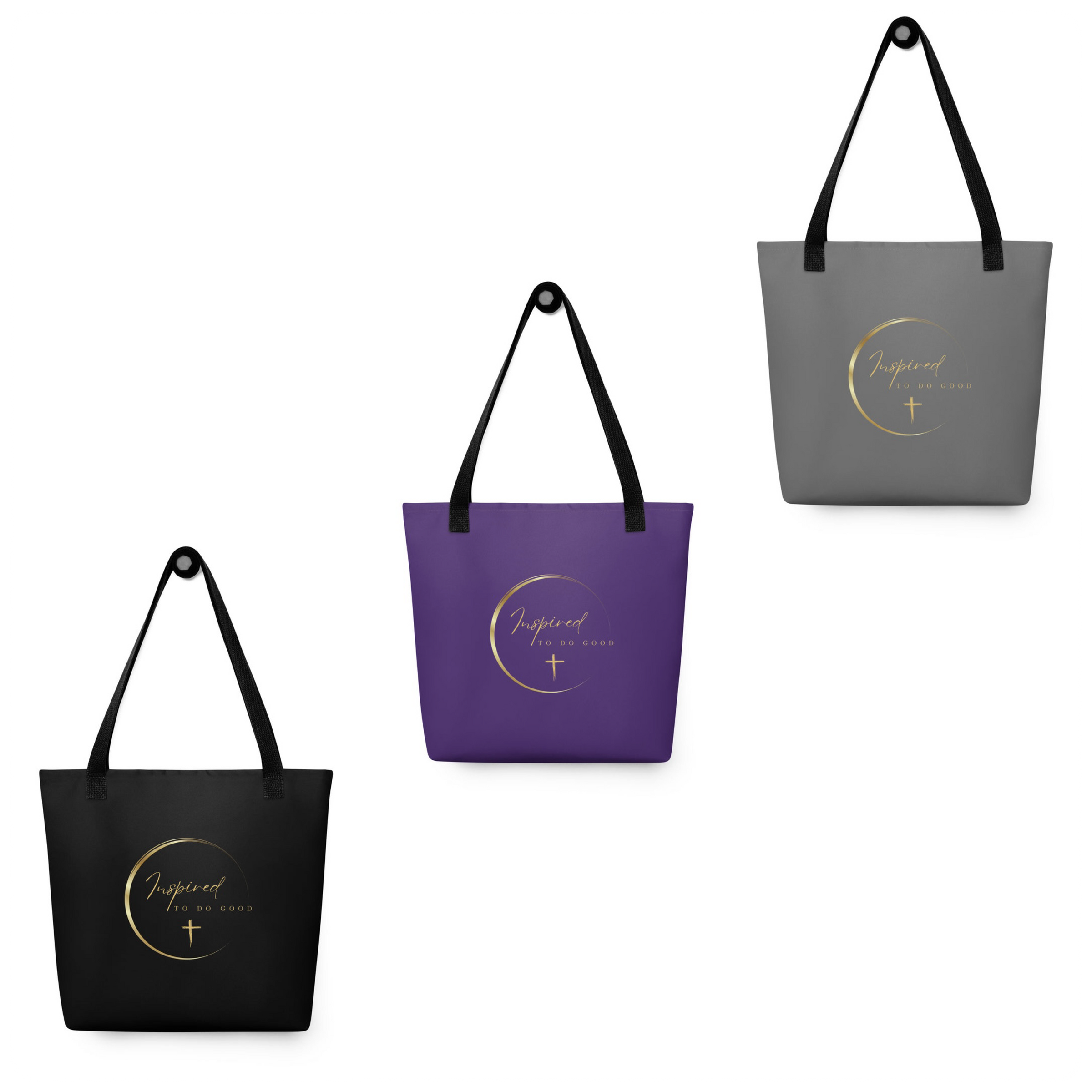 Inspired to do good tote bag - Purple