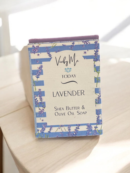 Lavender shea butter and olive oil soap