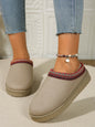 Round Toe Platform Slippers