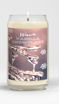 Warm Vanilla Snowflake candle