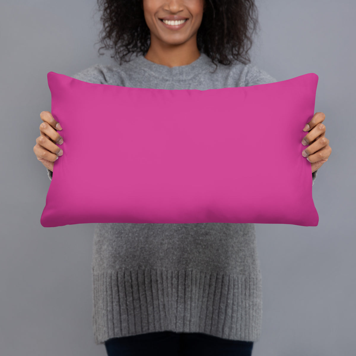 Always Have Faith Pillow - Fuchsia 12” x 20”