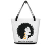 Pretty & Posh All-Over Print Large Tote Bag