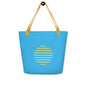 Serenity Blue Large Tote Bag