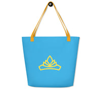 Serenity Blue Large Tote Bag