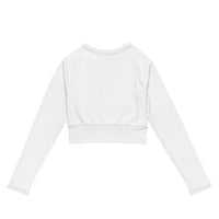 CC long-sleeve crop top - white