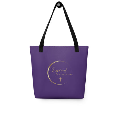 Inspired to do good tote bag - Purple