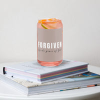 Forgiven by the Grace of God glass