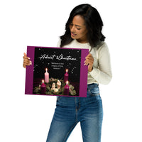Advent & Christmas - Believe in the magic of Christmas Metal print