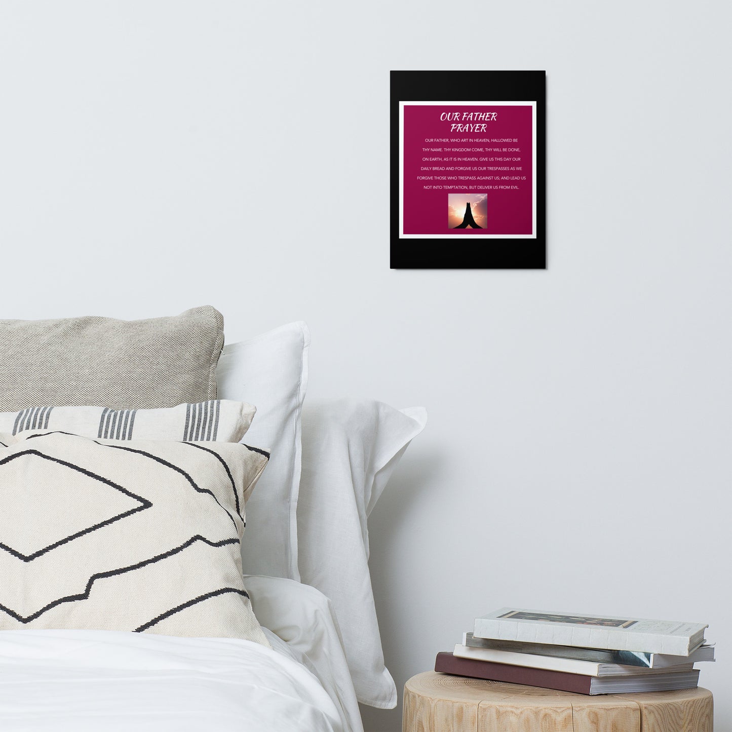 Our Father Prayer Metal print
