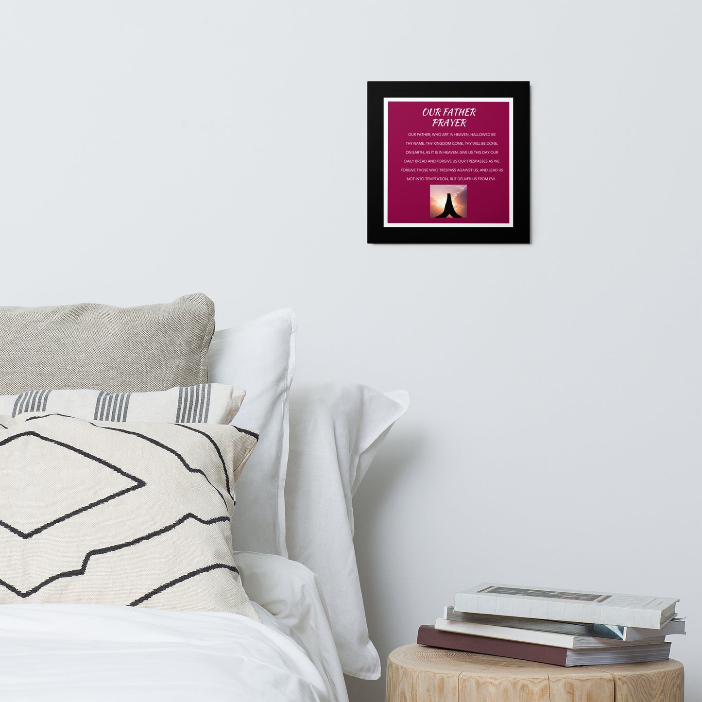 Our Father Prayer Metal print