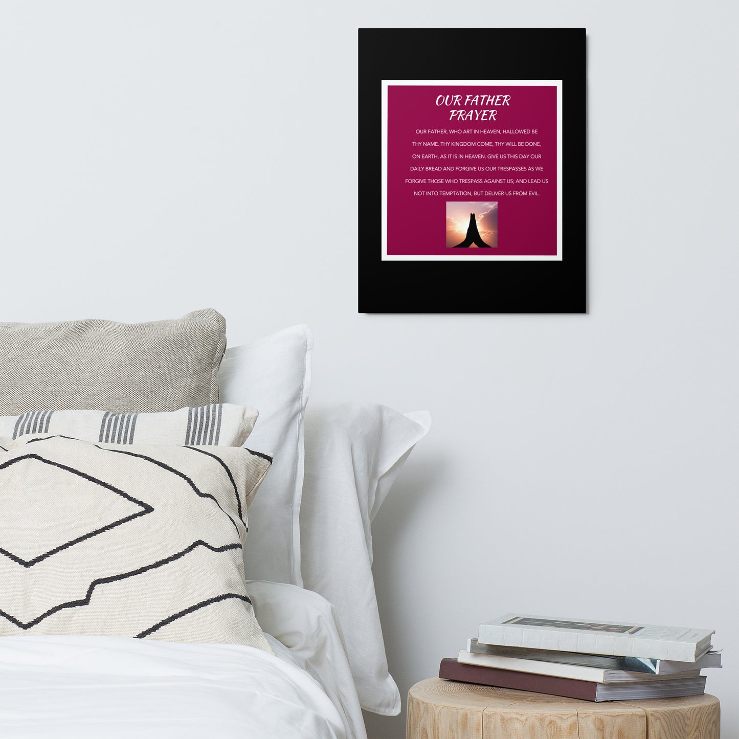 Our Father Prayer Metal print