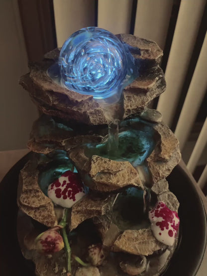 Rotating ball indoor water fountain