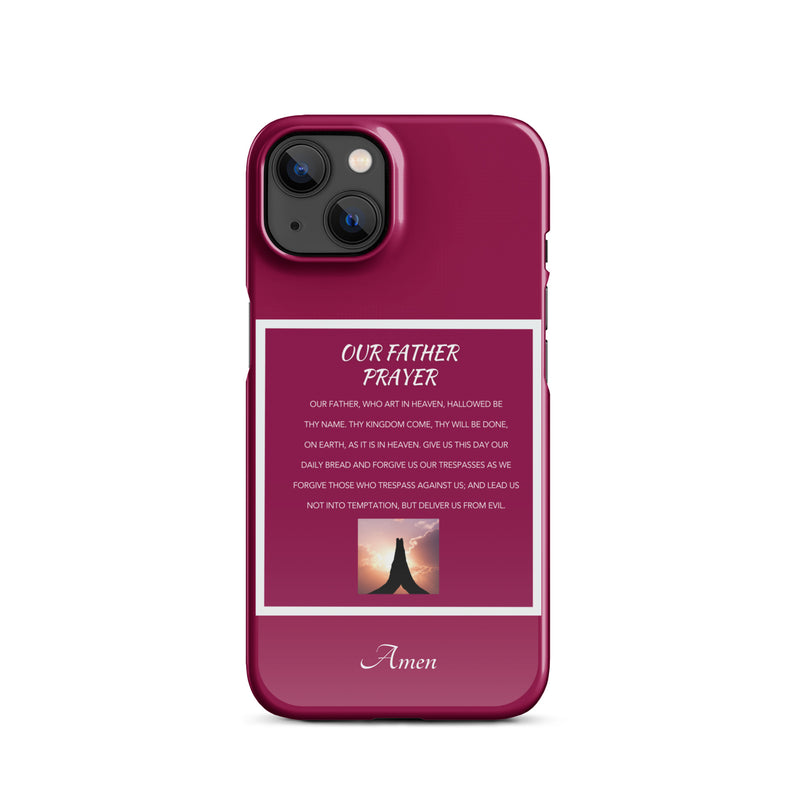 Our Father Prayer - Snap case for iPhone®