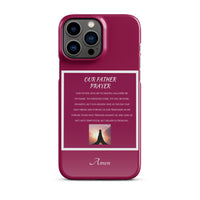 Our Father Prayer - Snap case for iPhone®