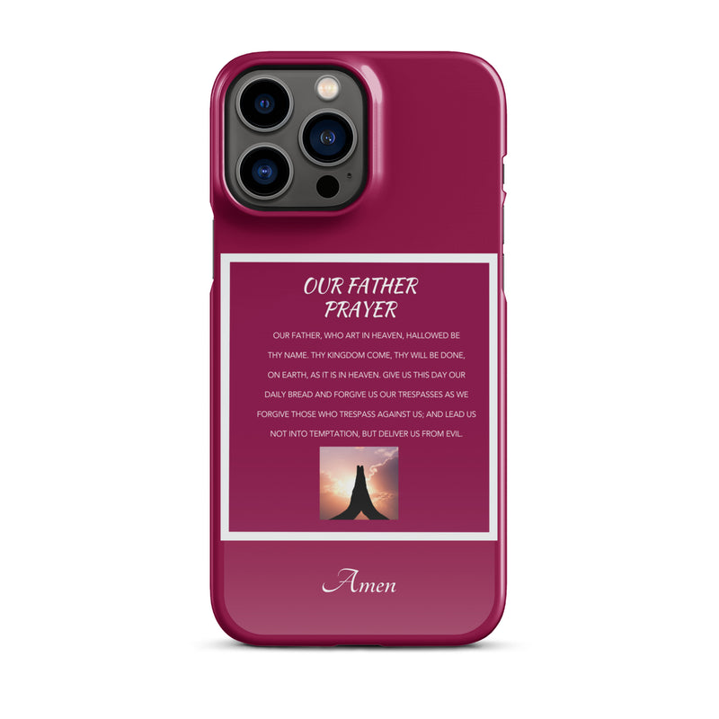 Our Father Prayer - Snap case for iPhone®