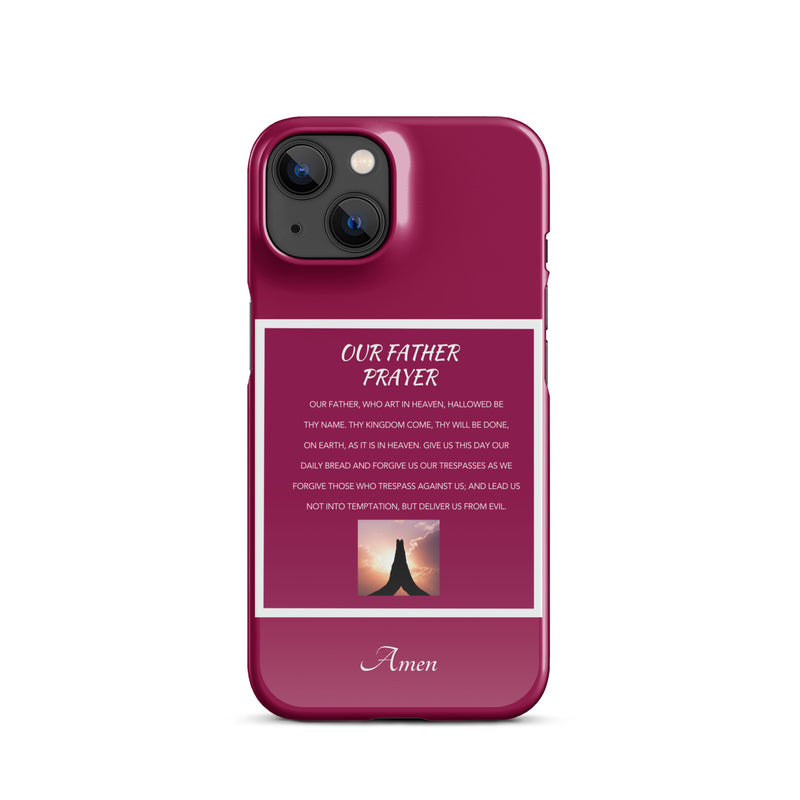 Our Father Prayer - Snap case for iPhone®