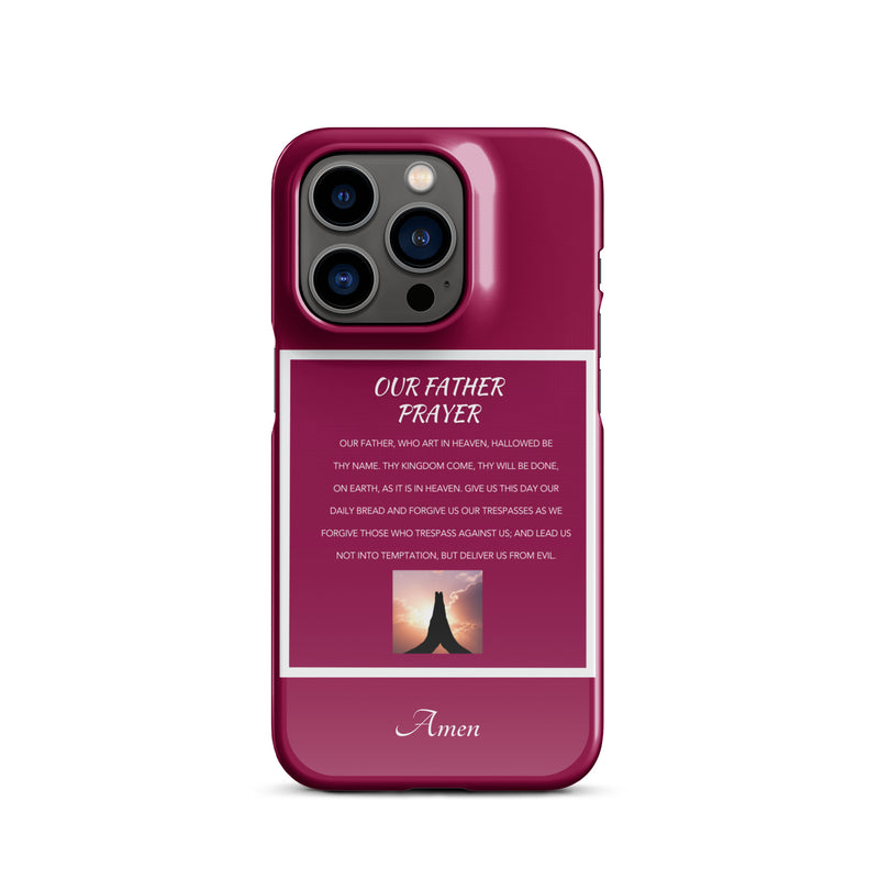 Our Father Prayer - Snap case for iPhone®