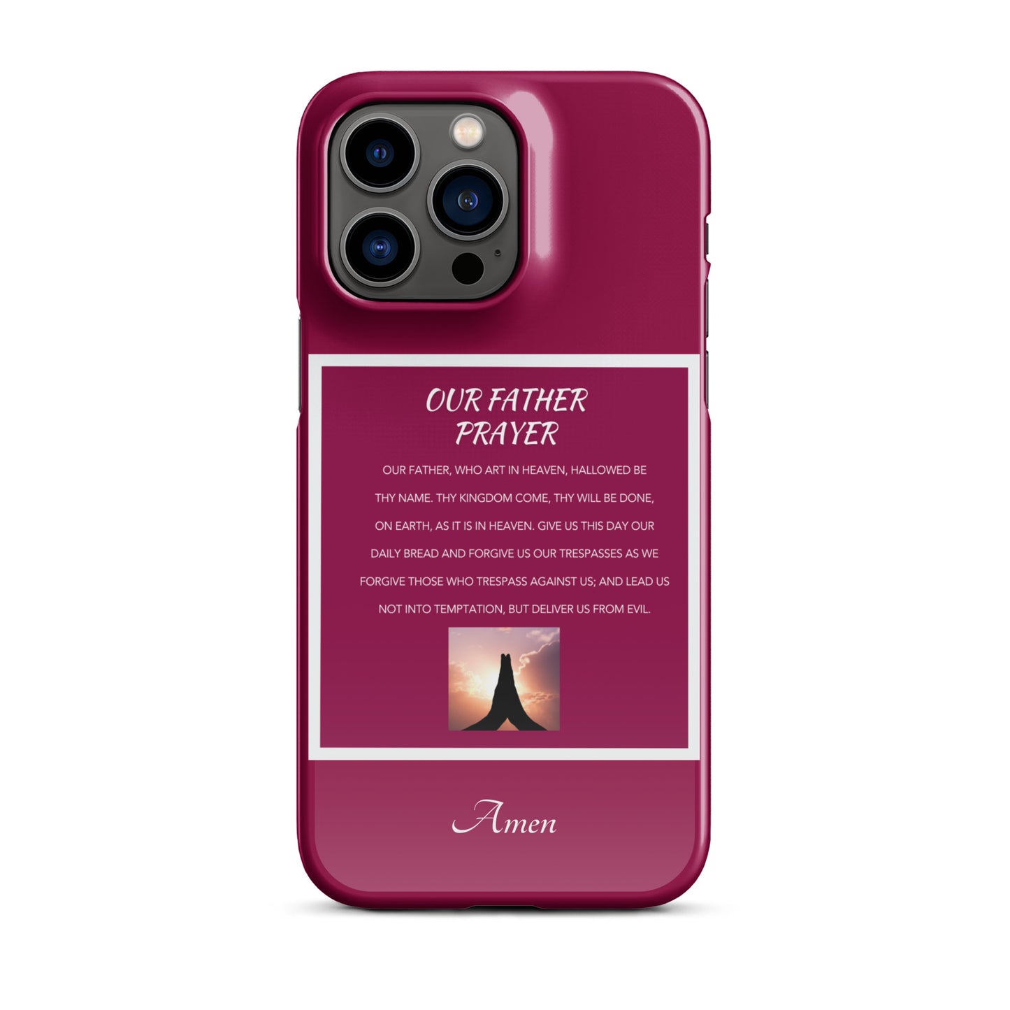 Our Father Prayer - Snap case for iPhone®