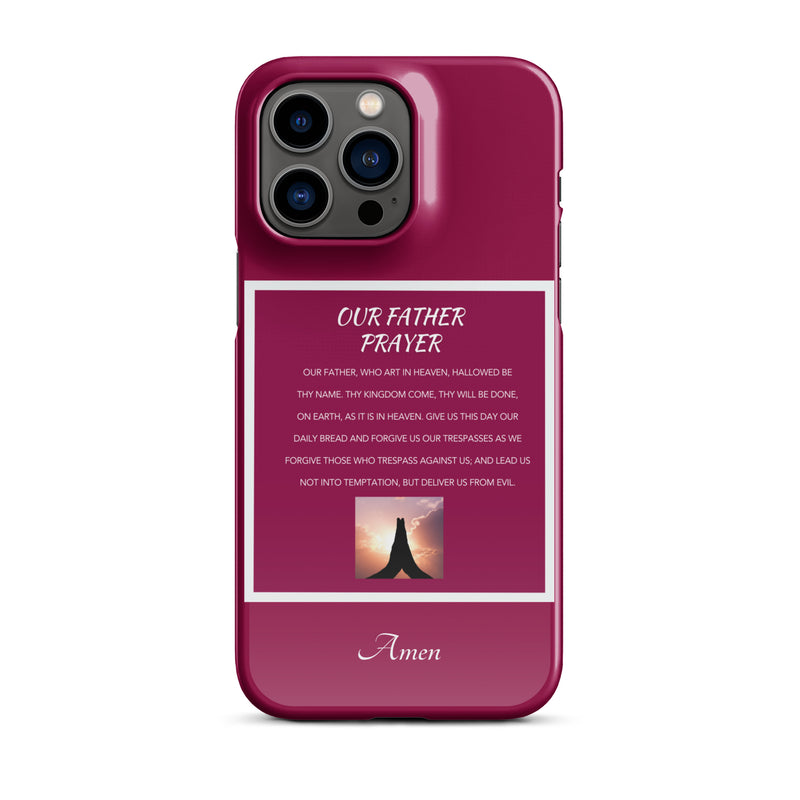 Our Father Prayer - Snap case for iPhone®