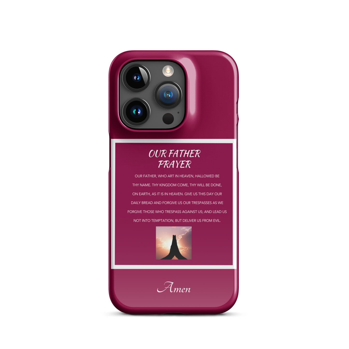 Our Father Prayer - Snap case for iPhone®