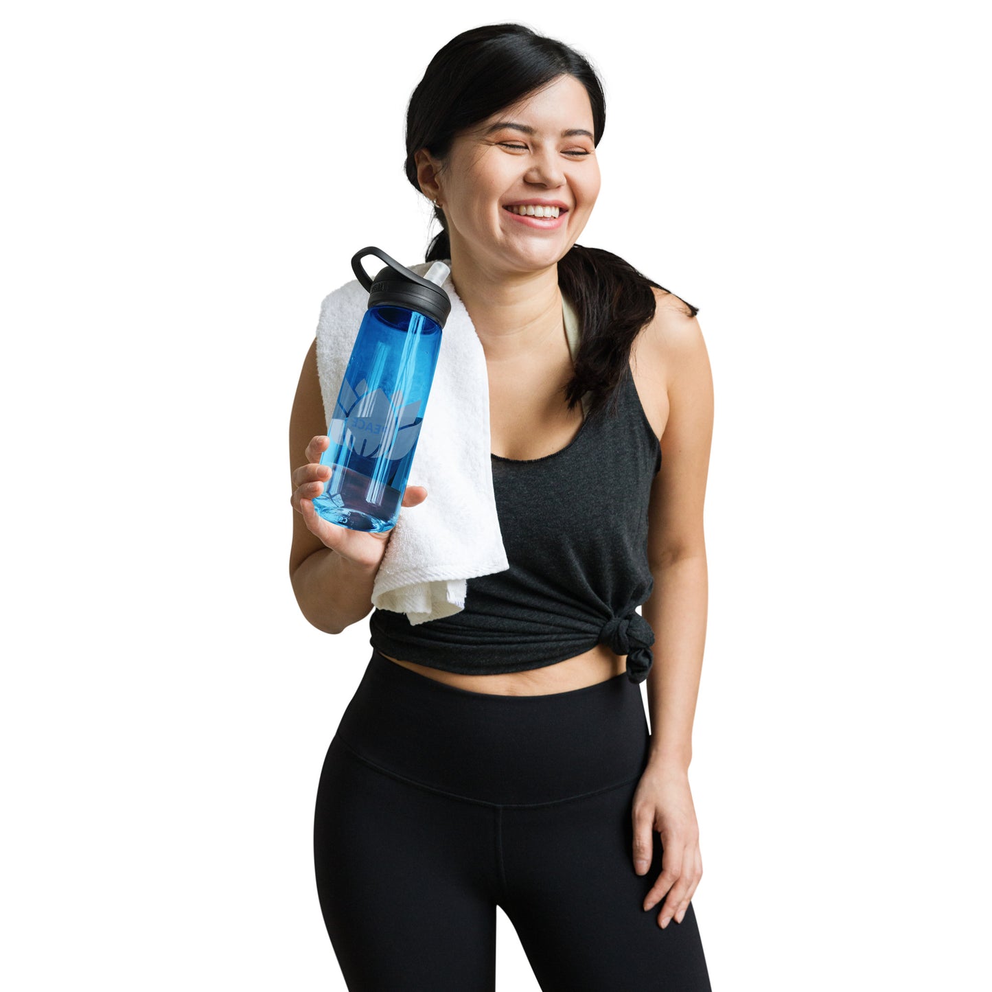 Peace Sports water bottle - blue/yellow