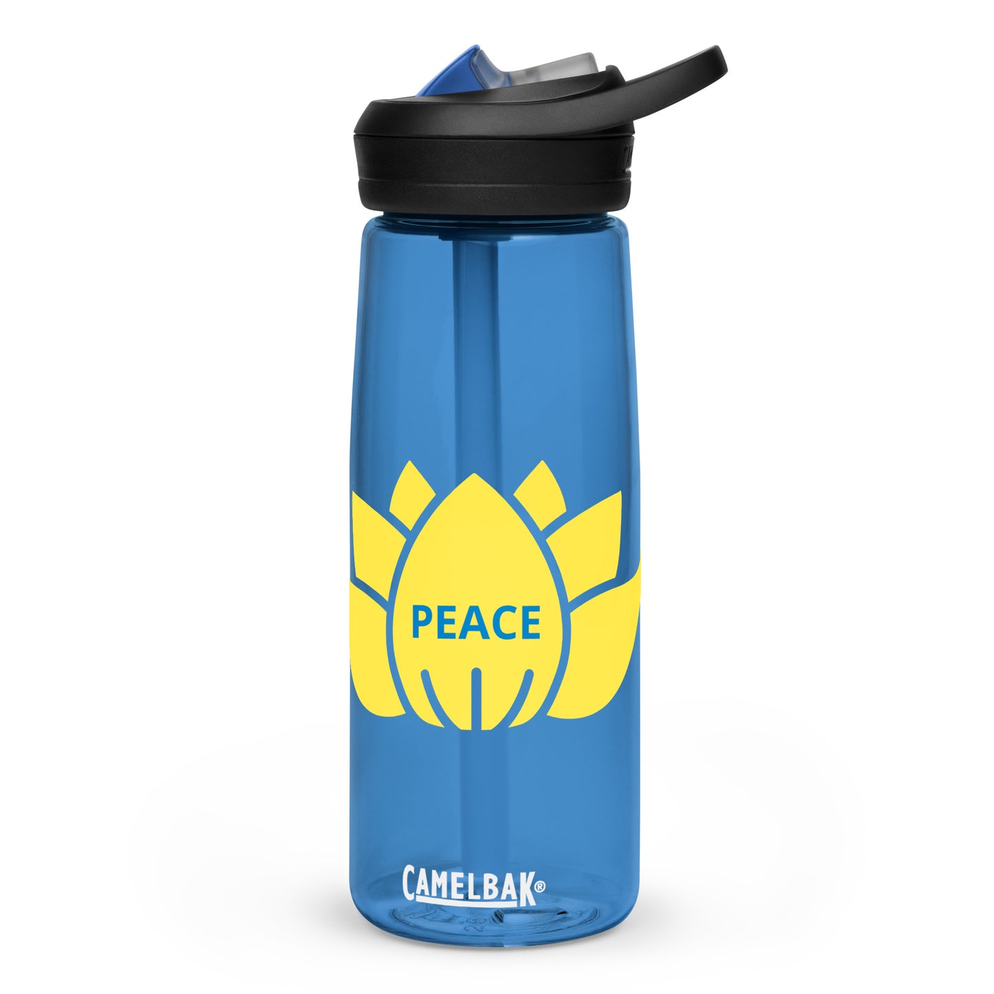 Peace Sports water bottle - blue/yellow