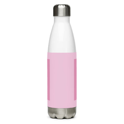 Lotus flower stainless steel water bottle - Pink/white