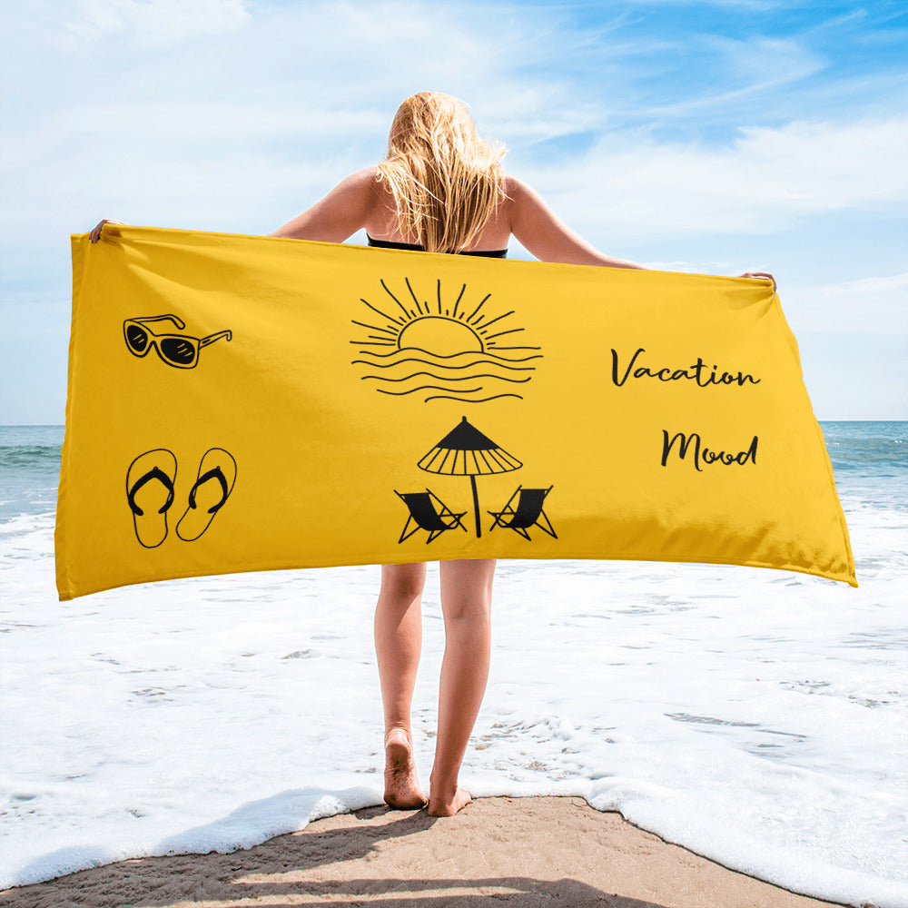 Vacation Mood Towel - Yellow