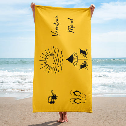 Vacation Mood Towel - Yellow