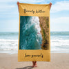 Beauty Within/love yourself custom towel (sand)