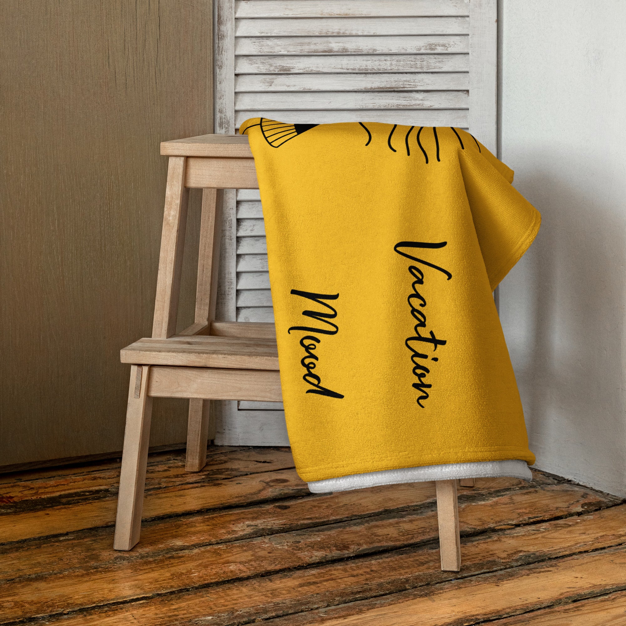 Vacation Mood Towel - Yellow