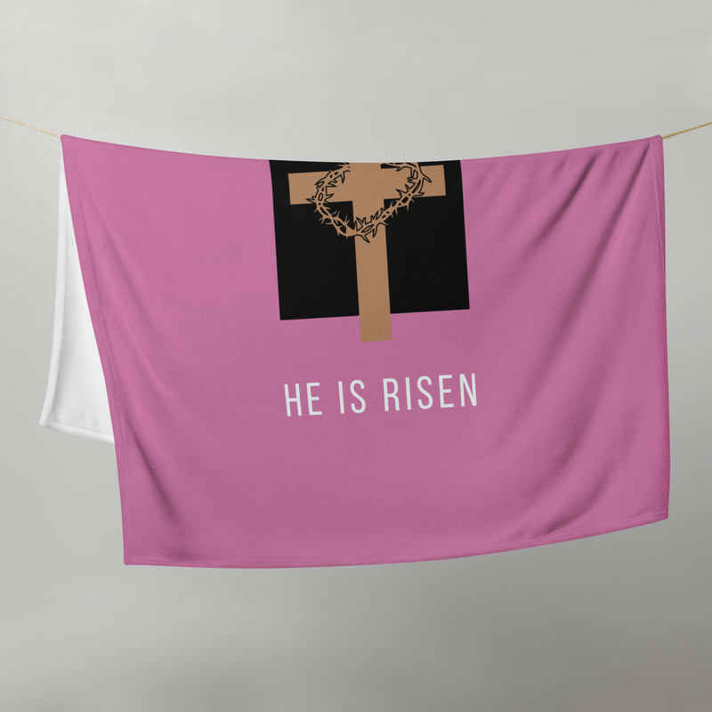 He is risen throw blanket