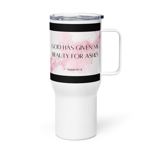 Beauty for Ashes travel mug