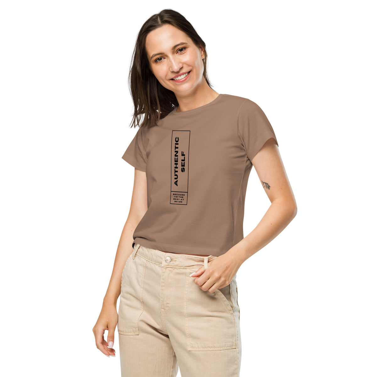 Authentic self women’s high-waisted t-shirt