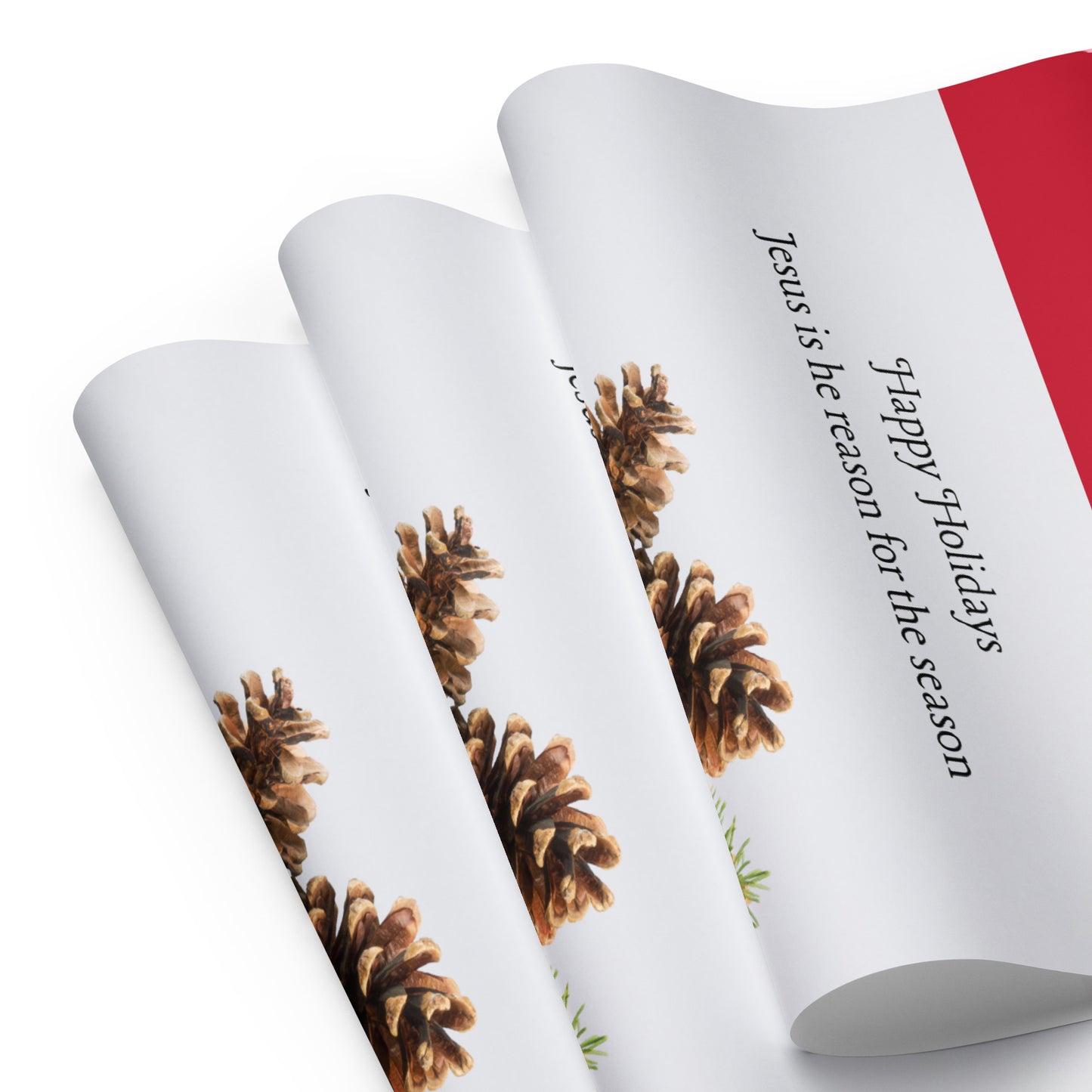 Happy Holidays Wrapping paper sheets - Jesus is the reason design