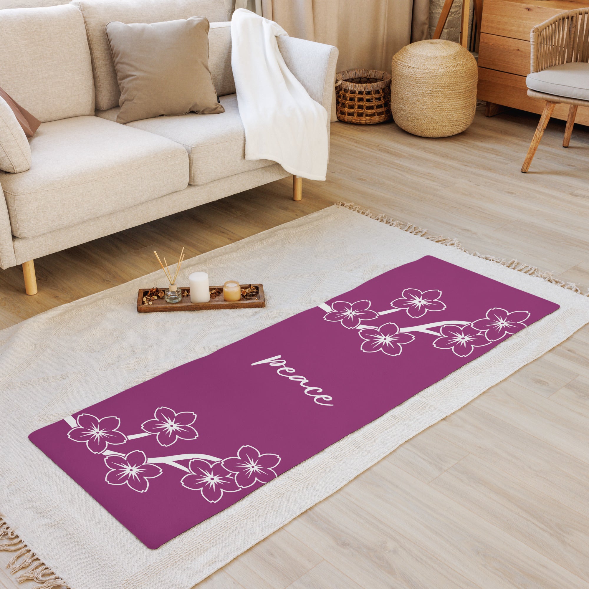 Peace exercise mat