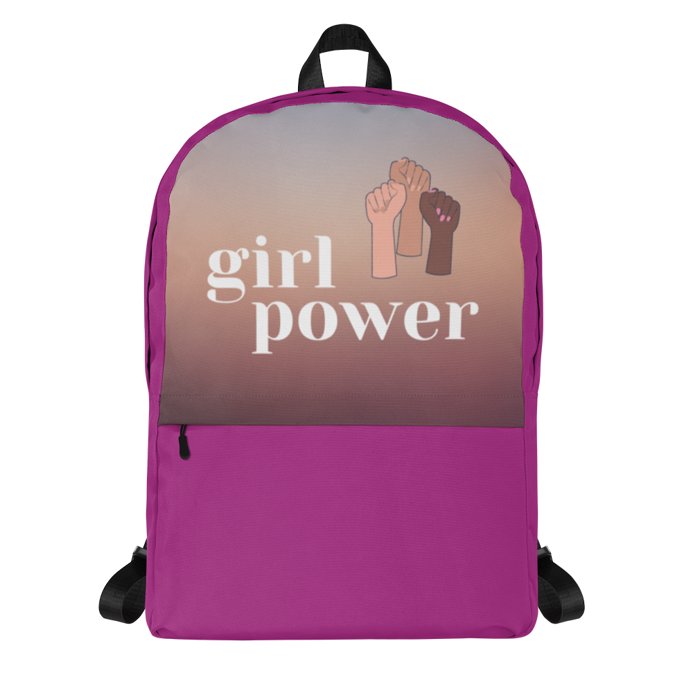 Girl power fuchsia backpack