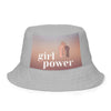 Girl power- Reversible bucket hat Gray