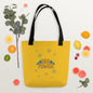 Girl power tote bag - yellow