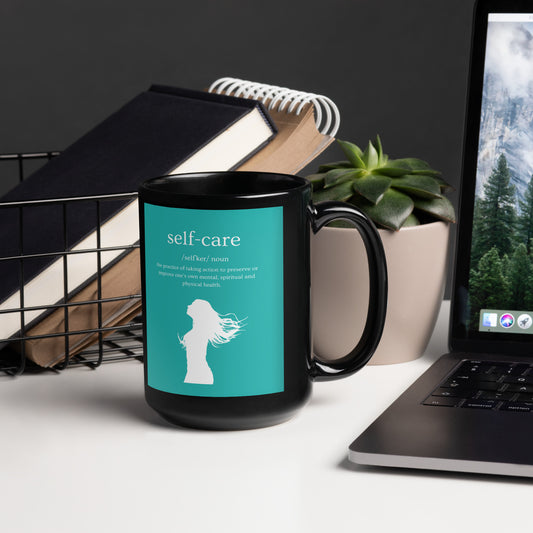 Self-care Mug teal