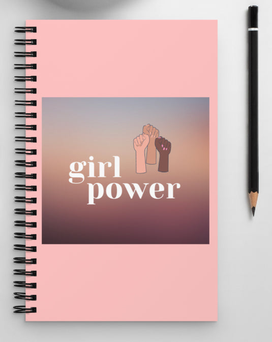 Girl Power spiral notebook