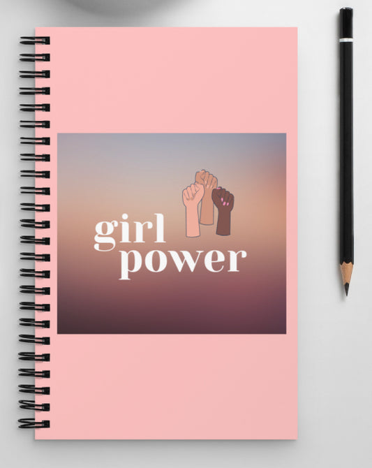 Girl Power spiral notebook